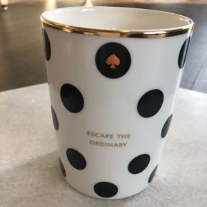 Kate Spade Black Polka Dot Candle NEW